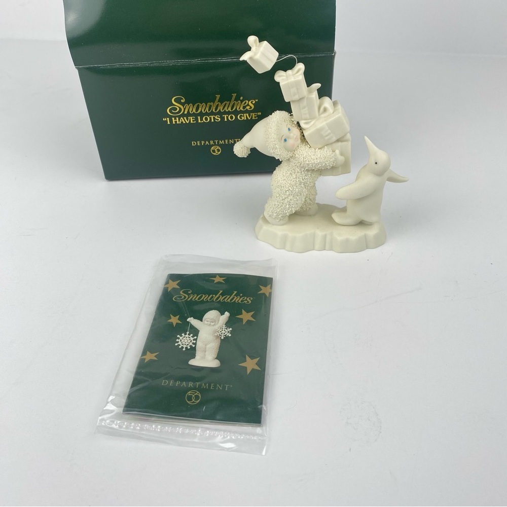 Snowbabies I have Lots to Give with Penguin Department 56 - Picture 2 of 8